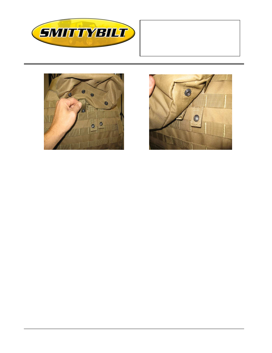 Installation instructions g.e.a.r. overhead | Smittybilt 56650xx G.E.A.R. Overhead User Manual | Page 6 / 6