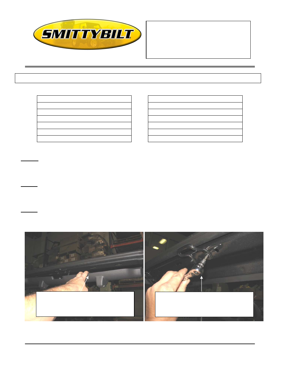 Smittybilt 56660xx G.E.A.R. Overhead Console User Manual | 6 pages