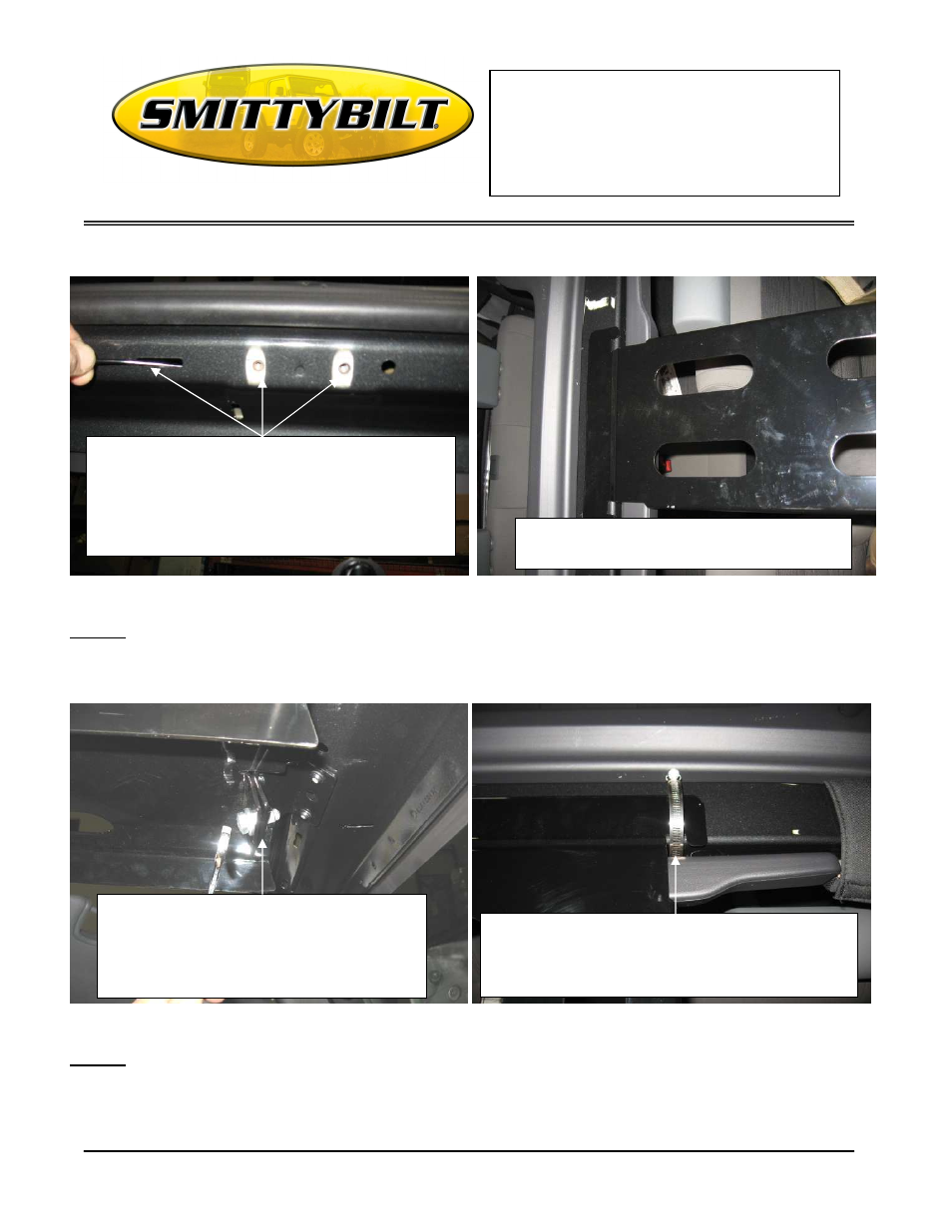 Installation instructions, G.e.a.r. overhead console | Smittybilt 56660xx G.E.A.R. Overhead Console User Manual | Page 3 / 6