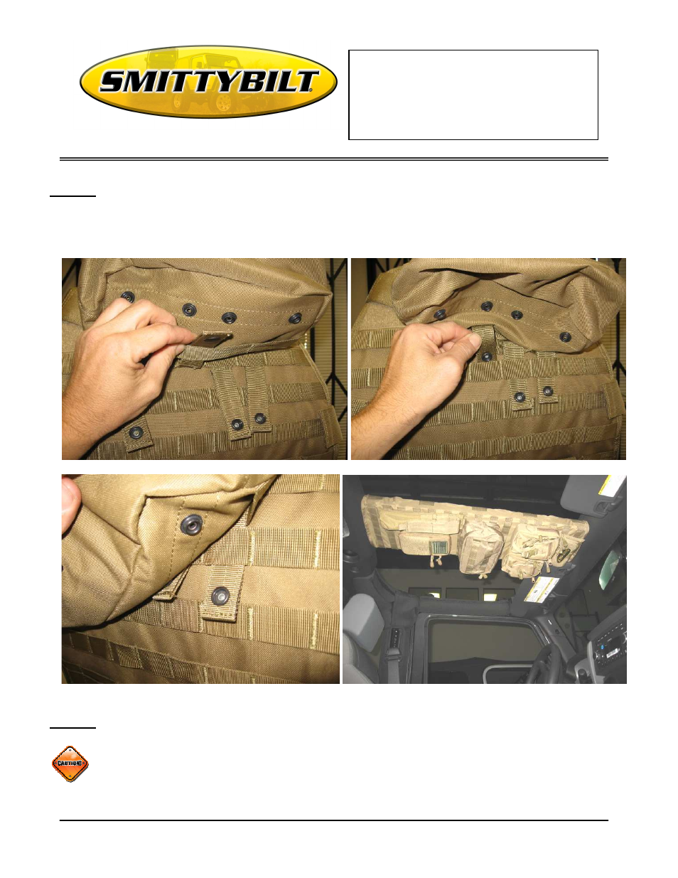 Installation instructions, G.e.a.r. overhead console | Smittybilt 56660xx G.E.A.R. Overhead Console User Manual | Page 5 / 6