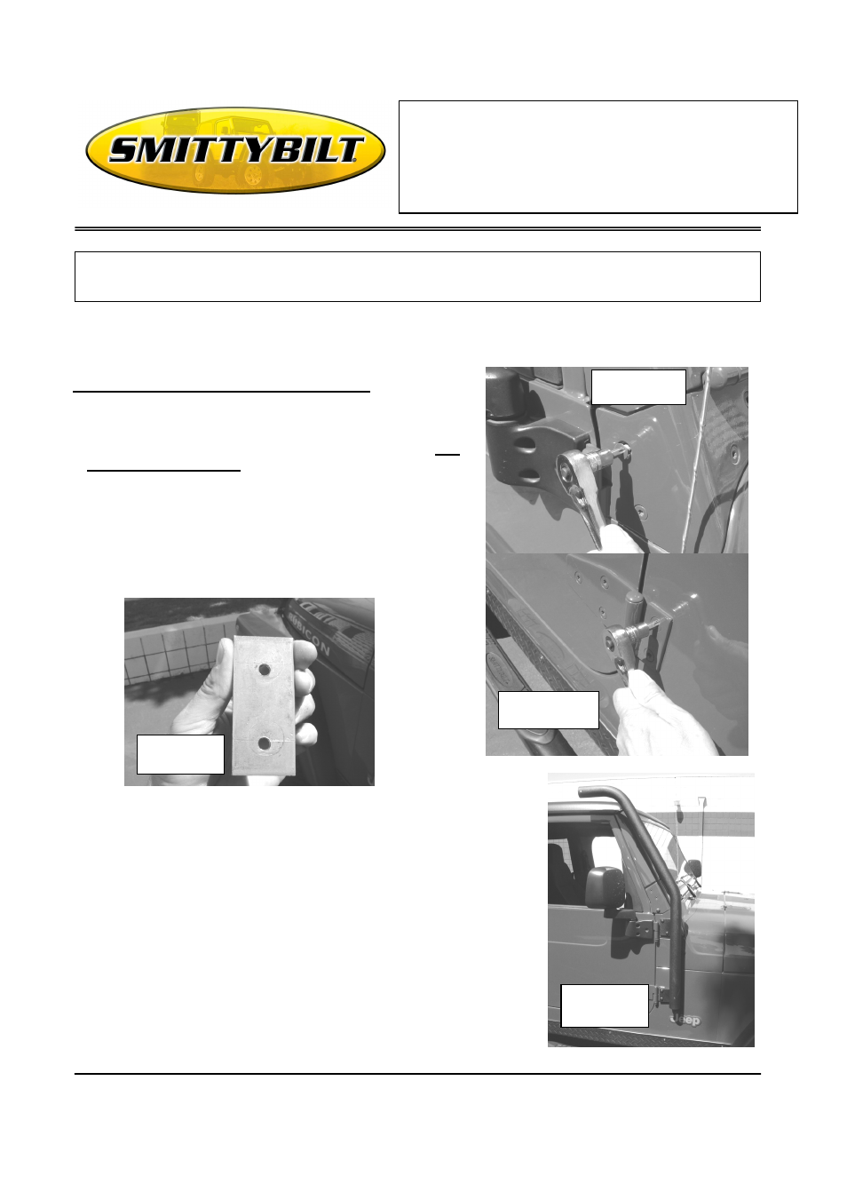Installation instructions, Src off road roof rack | Smittybilt 76715 SRC OFF ROAD ROOF RACK User Manual | Page 2 / 10