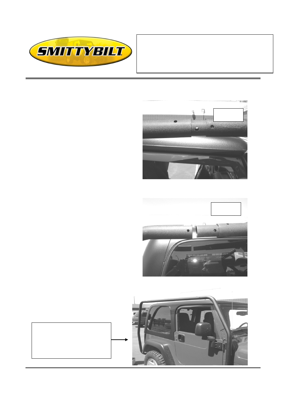 Installation instructions, Src off road roof rack | Smittybilt 76715 SRC OFF ROAD ROOF RACK User Manual | Page 3 / 10