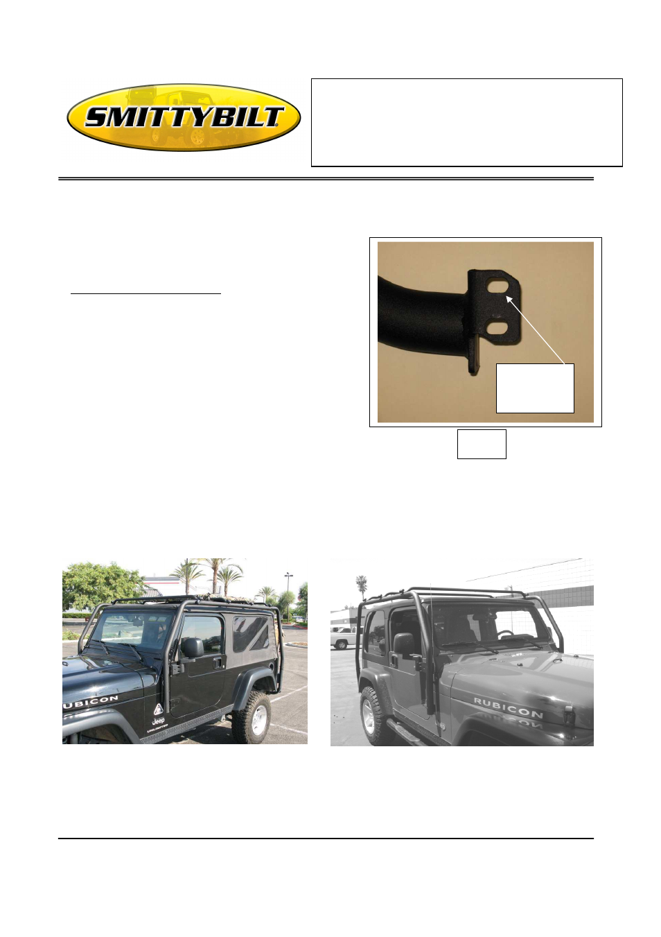 Installation instructions, Src off road roof rack | Smittybilt 76715 SRC OFF ROAD ROOF RACK User Manual | Page 5 / 10
