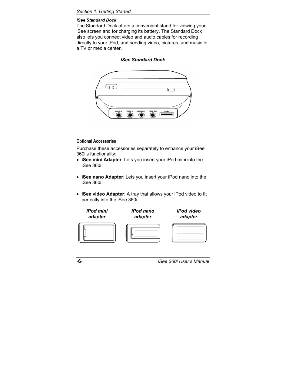 Optional accessories | ATO iSee 360i User Manual | Page 12 / 84