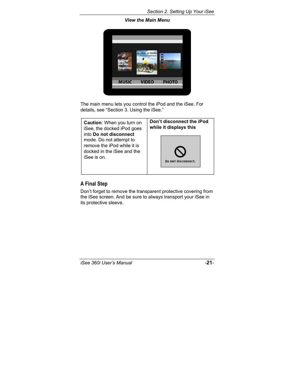 A final step | ATO iSee 360i User Manual | Page 27 / 84
