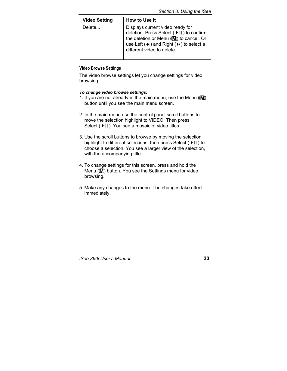 Video browse settings | ATO iSee 360i User Manual | Page 39 / 84