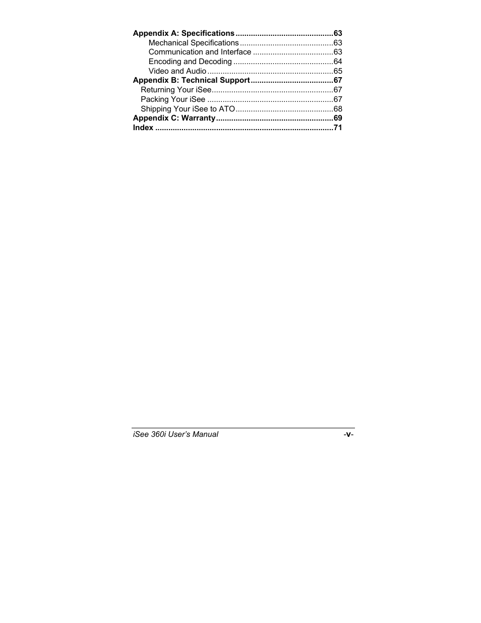 ATO iSee 360i User Manual | Page 5 / 84