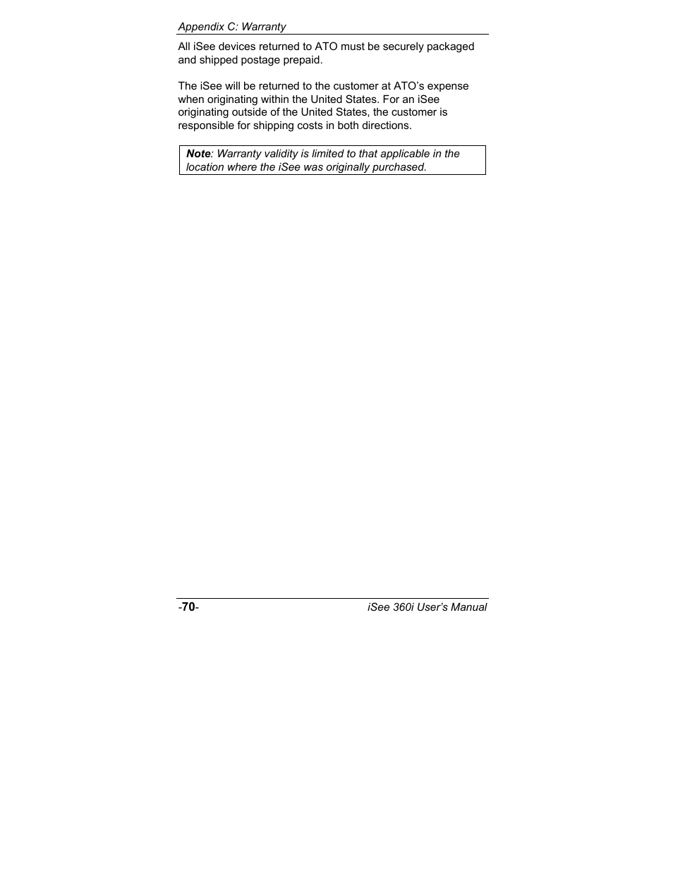 ATO iSee 360i User Manual | Page 76 / 84