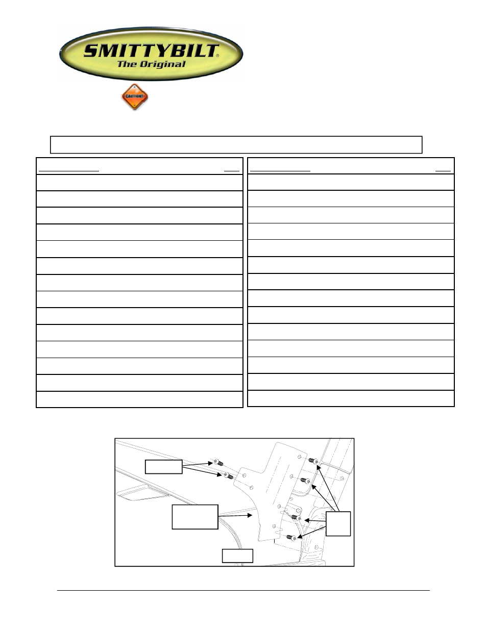 Smittybilt SB76880 XRC Armor Front Fender Kit User Manual | 8 pages