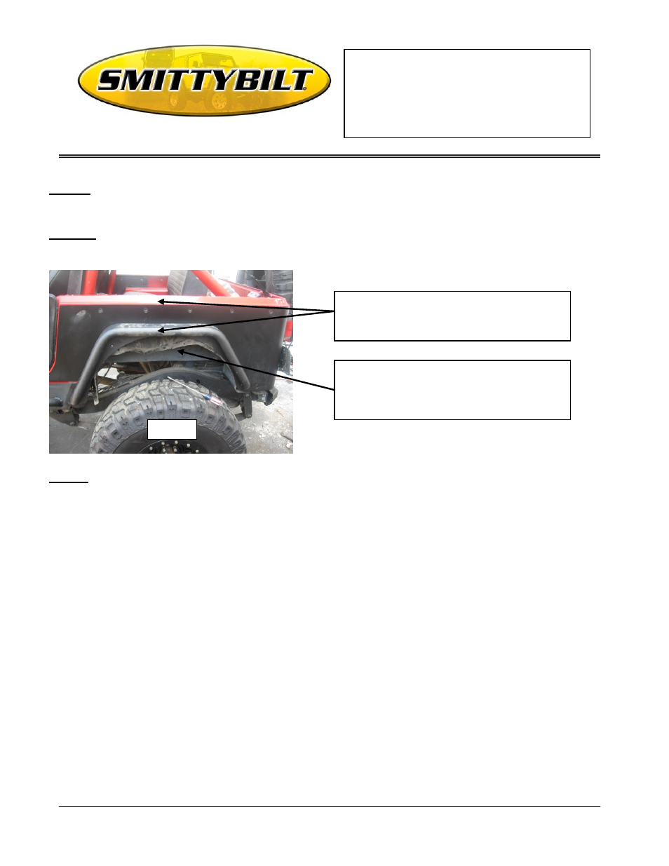 Installation instructions xrc flare, 06 jeep wrangler | Smittybilt 76879 XRC Flare User Manual | Page 2 / 5