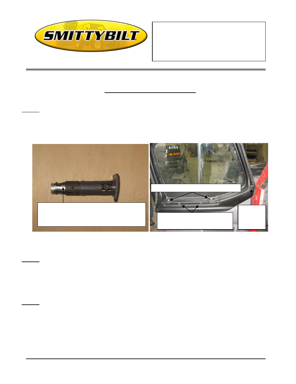 Installation instructions, 06 jeep hardtop (1-piece) | Smittybilt 519801 Hardtop (1-piece) User Manual | Page 4 / 6