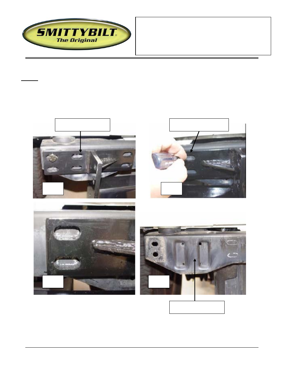 Installation instructions, Jeep rear hitch (part # jh44) | Smittybilt JH44 Rear Hitch User Manual | Page 2 / 4