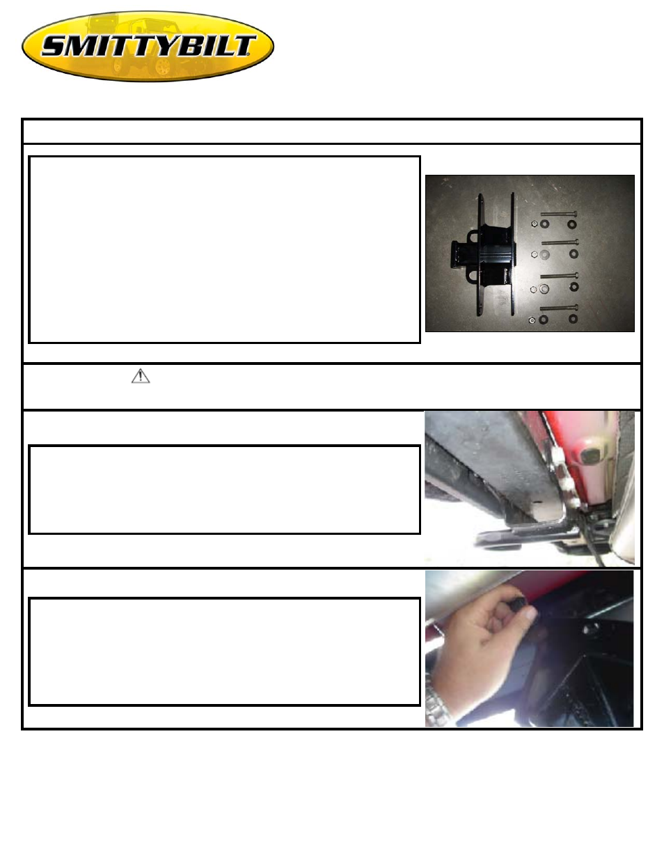 Smittybilt JH45 Bolt-on Hitch User Manual | 2 pages