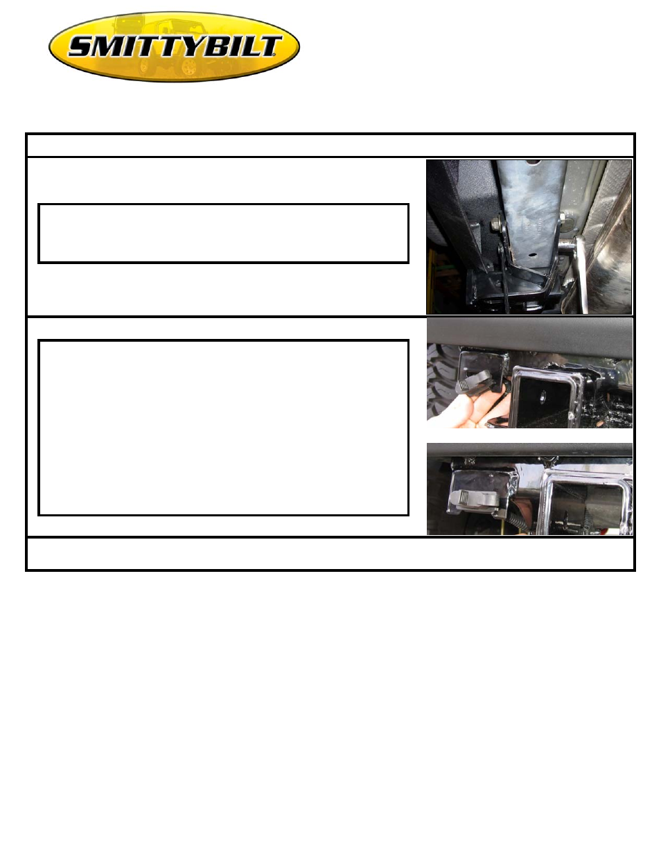 Jeep® jk wrangler receiver hitch, Part# jh45 | Smittybilt JH45 Bolt-on Hitch User Manual | Page 2 / 2
