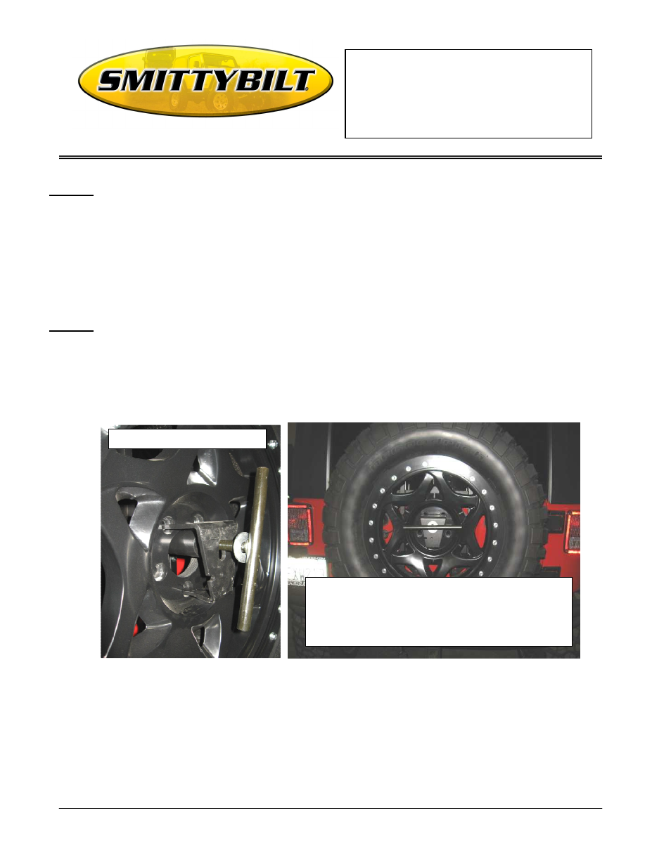 Installation instructions | Smittybilt 2743 SRC Over-Size Tire Carrier User Manual | Page 4 / 5