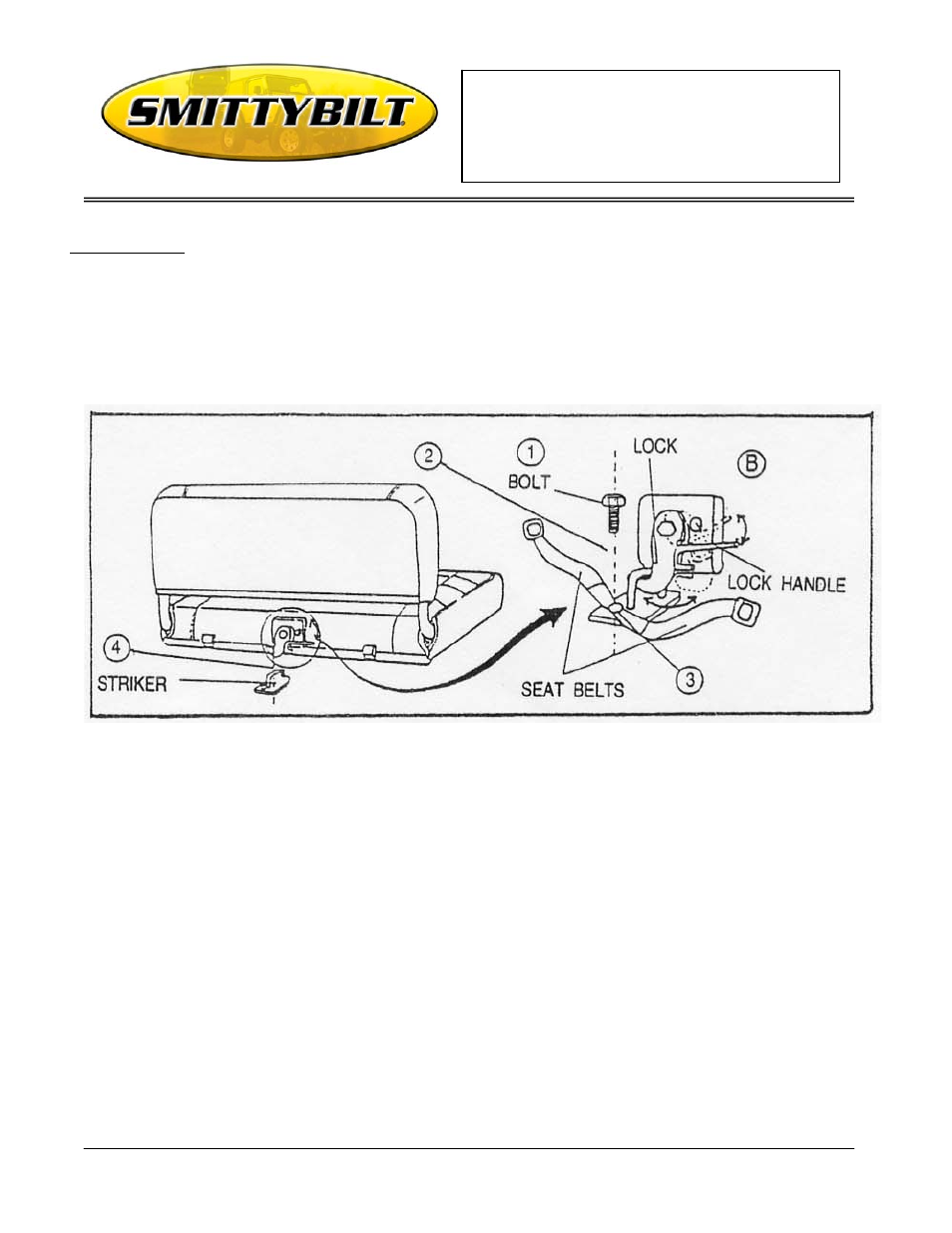 Installation instructions | Smittybilt 80xxN Standard Rear Seat User Manual | Page 2 / 2