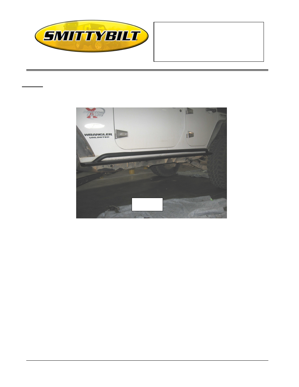 Installation instructions, 09 jeep unlimited | Smittybilt 76895 XRC Rock Sliders User Manual | Page 3 / 3