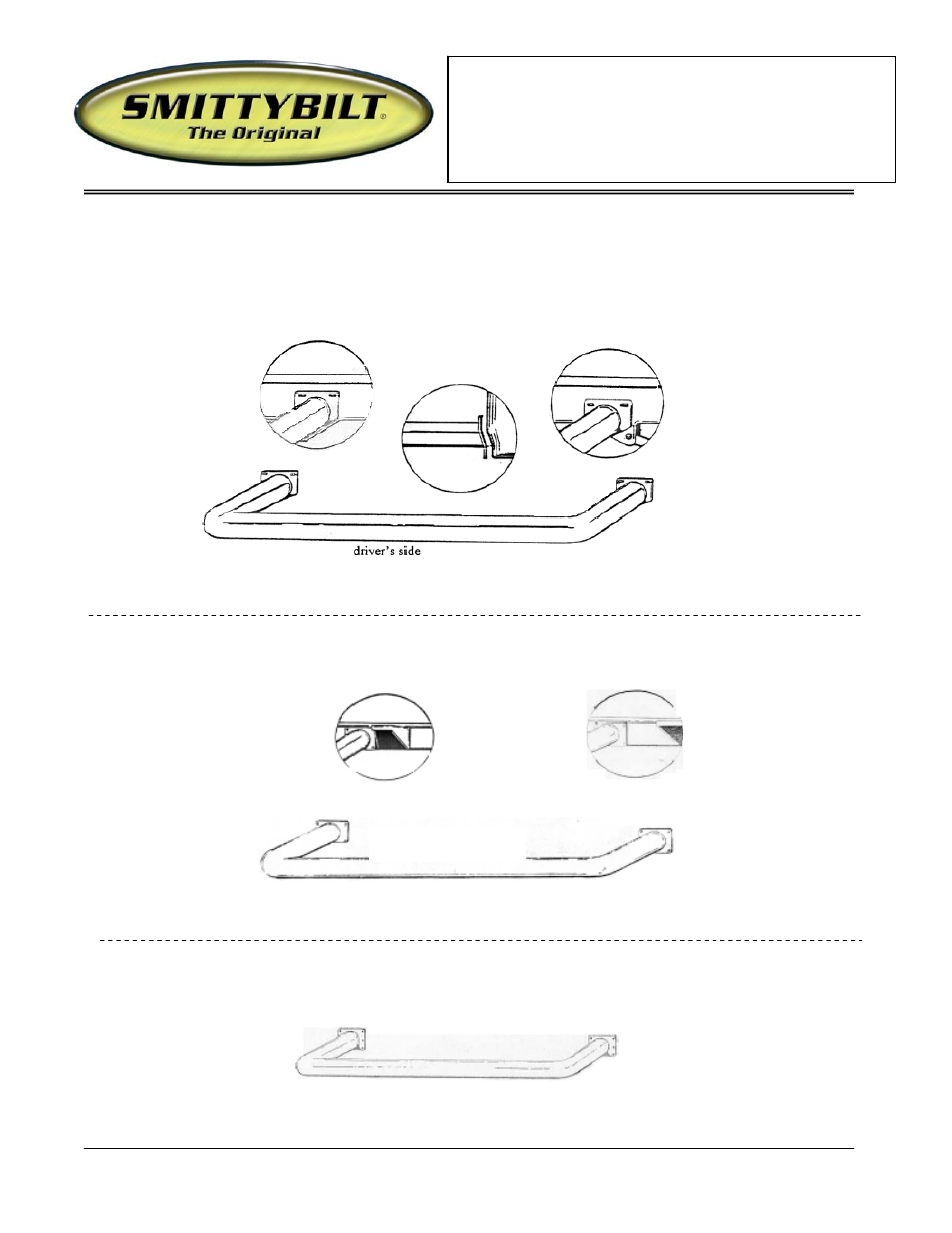 Installation instructions | Smittybilt JN46 Side Bars User Manual | Page 3 / 3