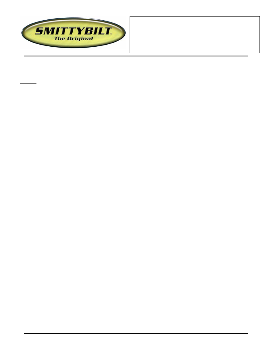 Installation instructions | Smittybilt JN47 Side Bars User Manual | Page 3 / 5