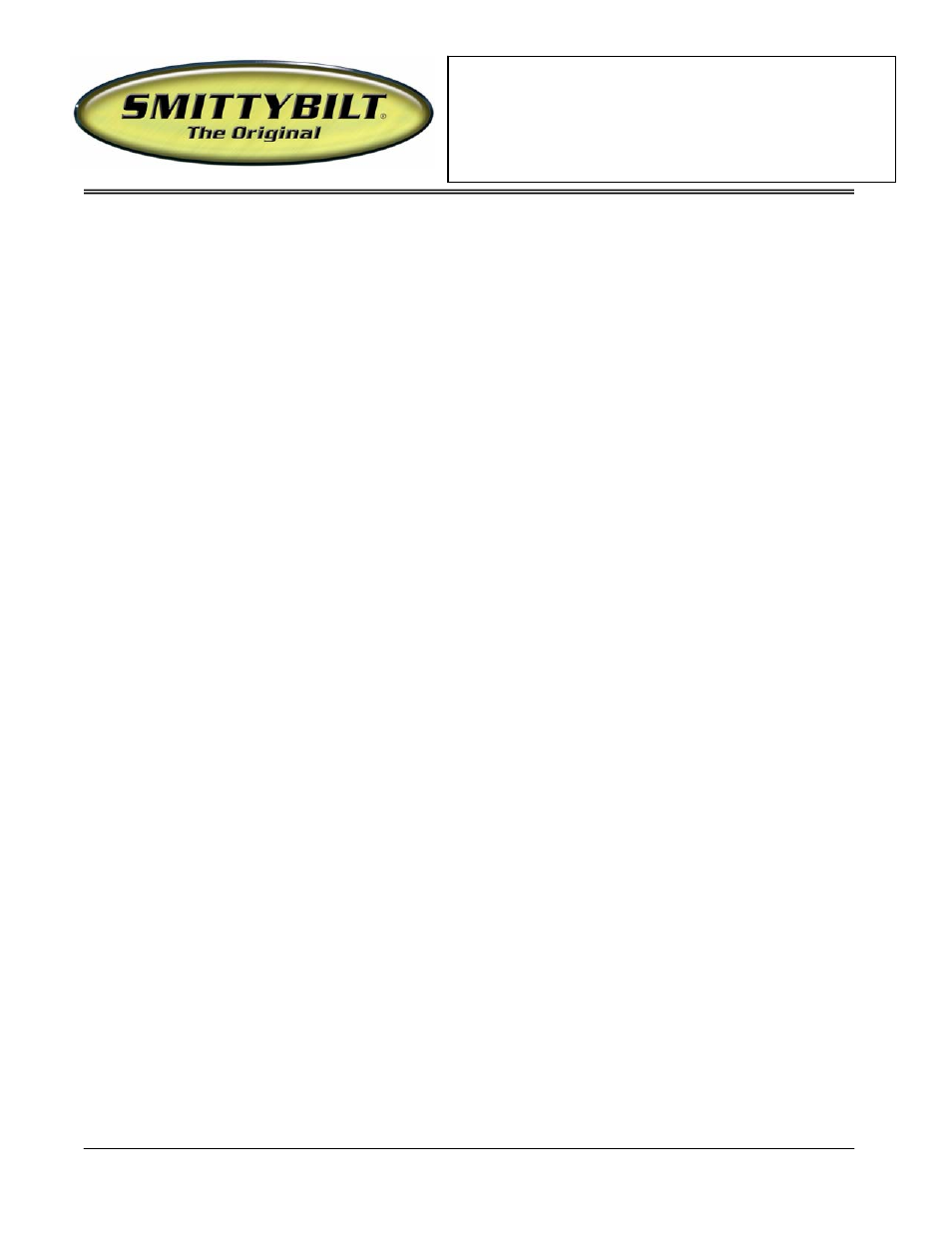 Installation instructions | Smittybilt JN47 Side Bars User Manual | Page 5 / 5