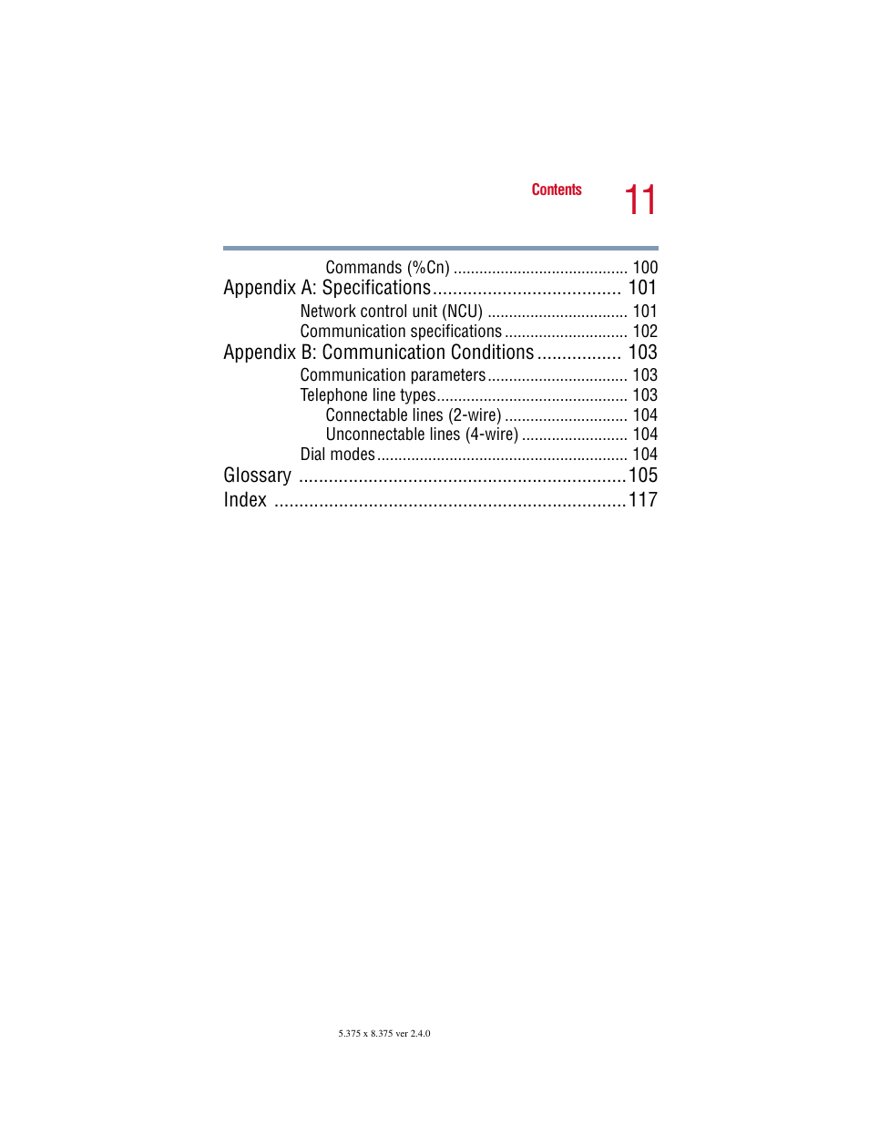 Toshiba V.92 User Manual | Page 11 / 120