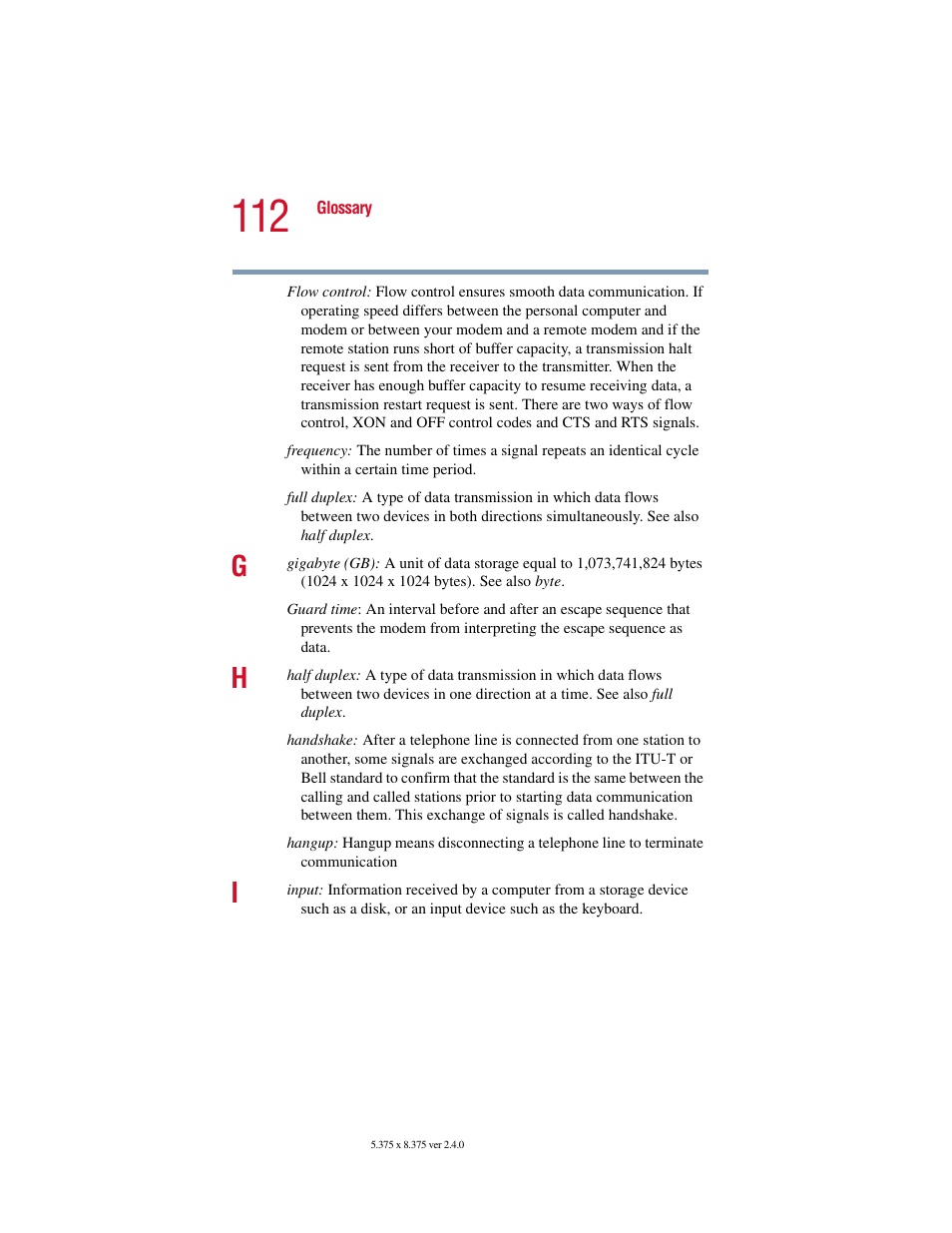 Toshiba V.92 User Manual | Page 112 / 120