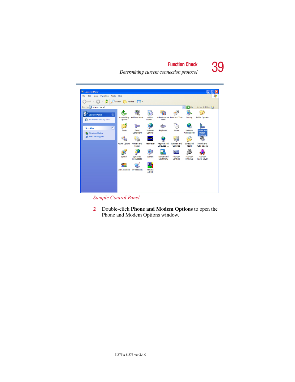 Toshiba V.92 User Manual | Page 39 / 120