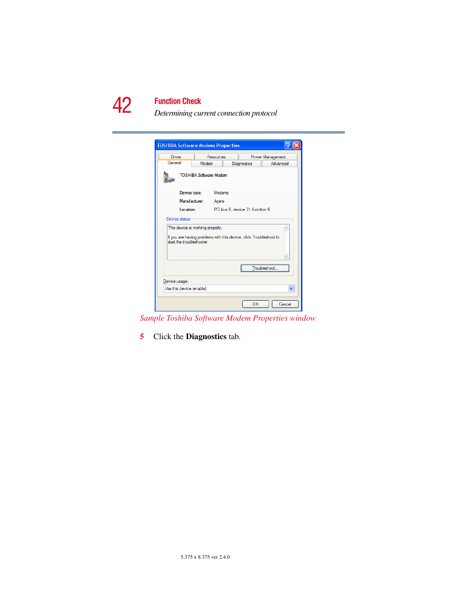 Toshiba V.92 User Manual | Page 42 / 120