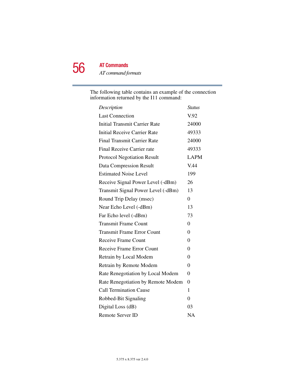 Toshiba V.92 User Manual | Page 56 / 120