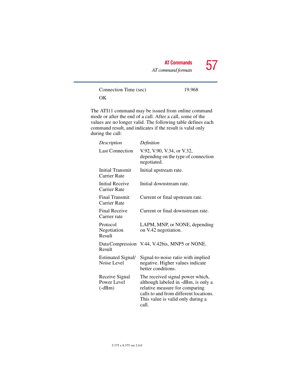 Toshiba V.92 User Manual | Page 57 / 120