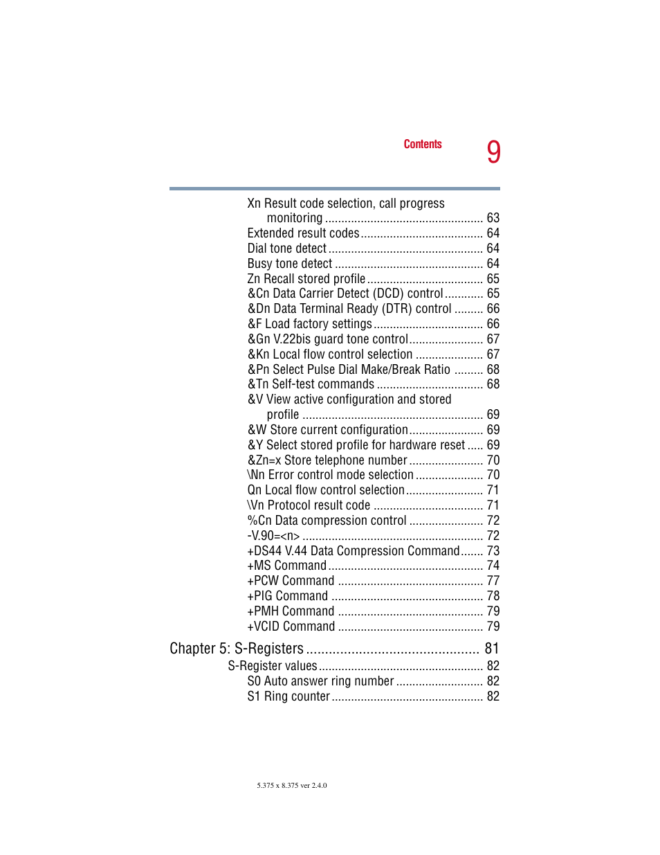 Toshiba V.92 User Manual | Page 9 / 120