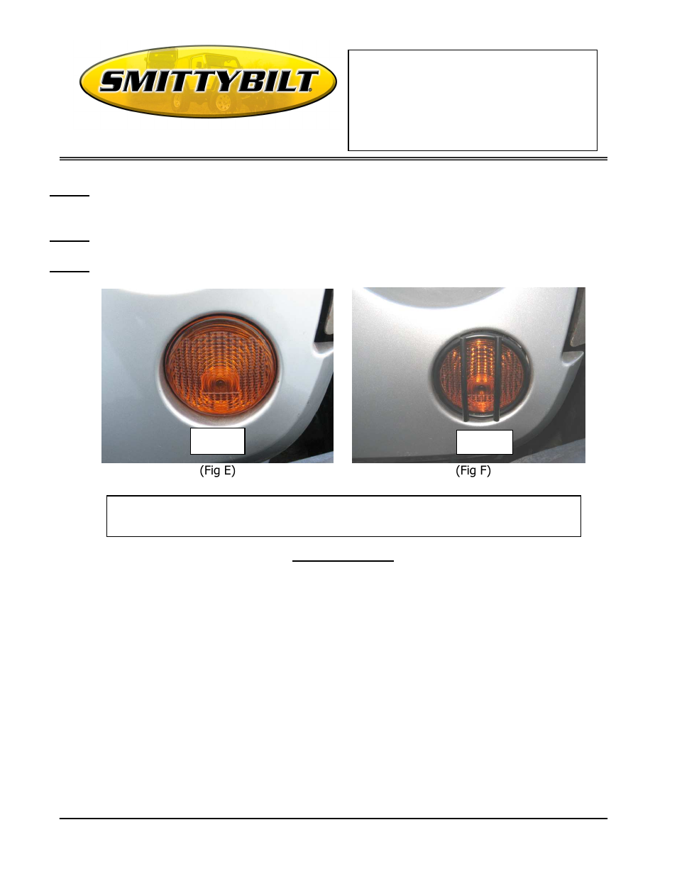 Installation instructions, Part # 5690, 11 wrangler & unlimited | Smittybilt 5690 Front Euro Turn Signal Guards User Manual | Page 2 / 2