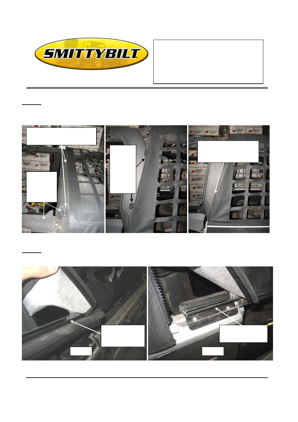 Installation instructions c-res | Smittybilt 561035 C-RES (Cargo Restraint System) User Manual | Page 2 / 3