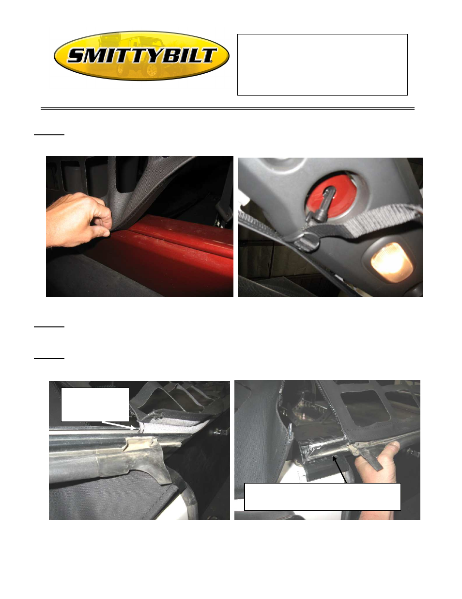 Installation instructions | Smittybilt 571035 C-RES (Cargo Restraint System) User Manual | Page 2 / 3