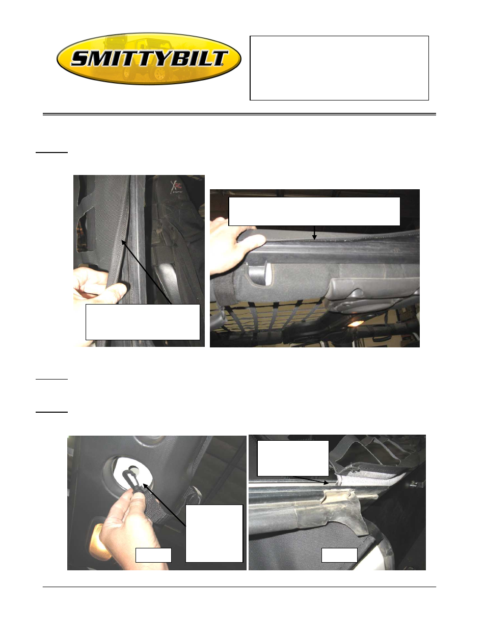 Installation instructions | Smittybilt 581035 C-RES (Cargo Restraint System) User Manual | Page 2 / 4
