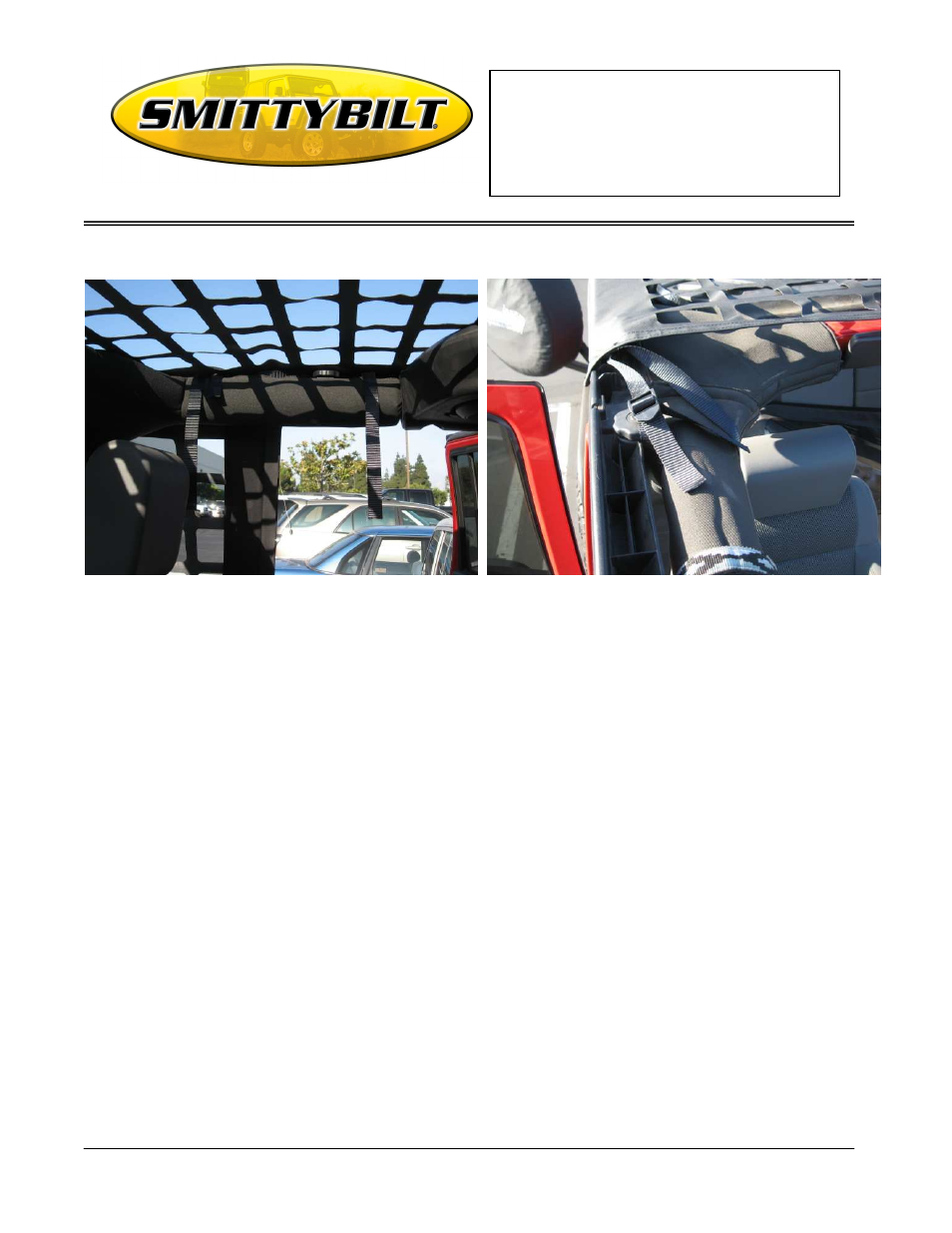 Installation instructions | Smittybilt 581035 C-RES (Cargo Restraint System) User Manual | Page 4 / 4