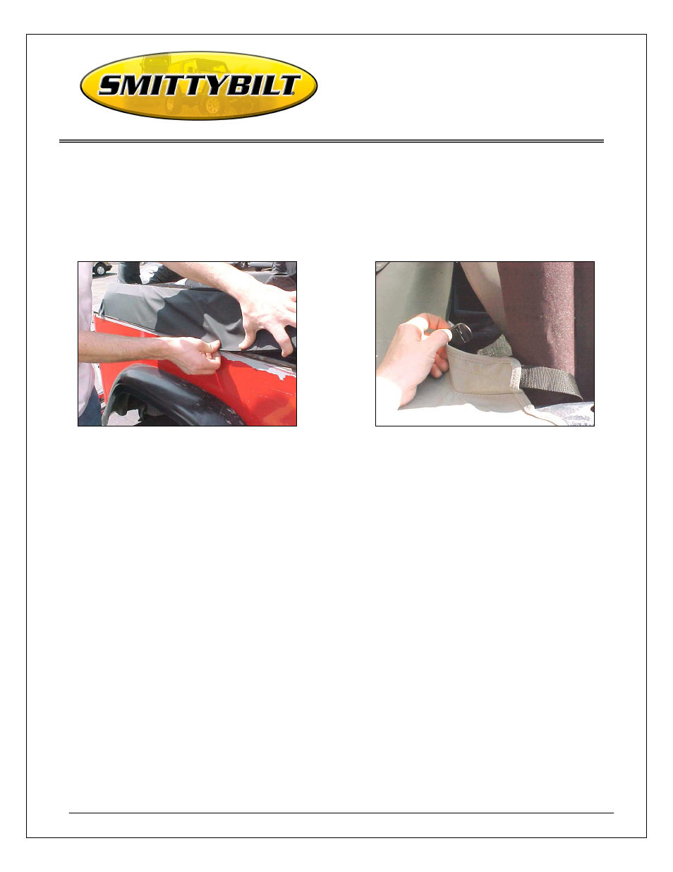 Installation instructions | Smittybilt 7010XX-7210XX Tonneau Cover User Manual | Page 3 / 4