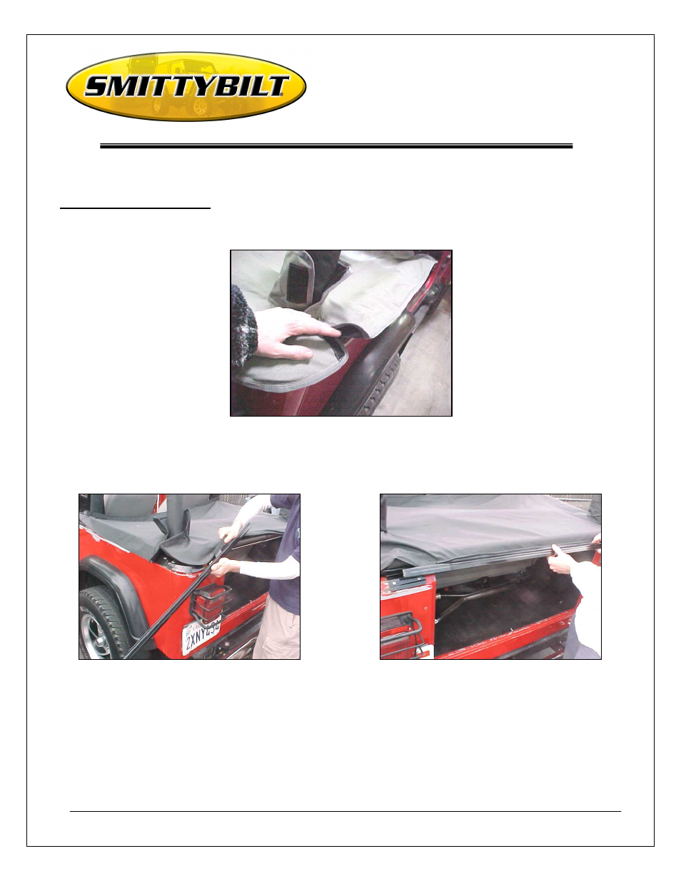 Installation instructions, Tonneau cover (#7610xx) | Smittybilt 7610xx Tonneau Cover User Manual | Page 2 / 5