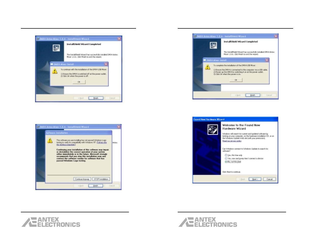 Dmx-4 usb mixer user manual | Antex electronic DMX-4 User Manual | Page 7 / 18