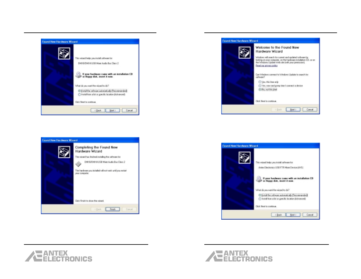 Dmx-4 usb mixer user manual | Antex electronic DMX-4 User Manual | Page 8 / 18