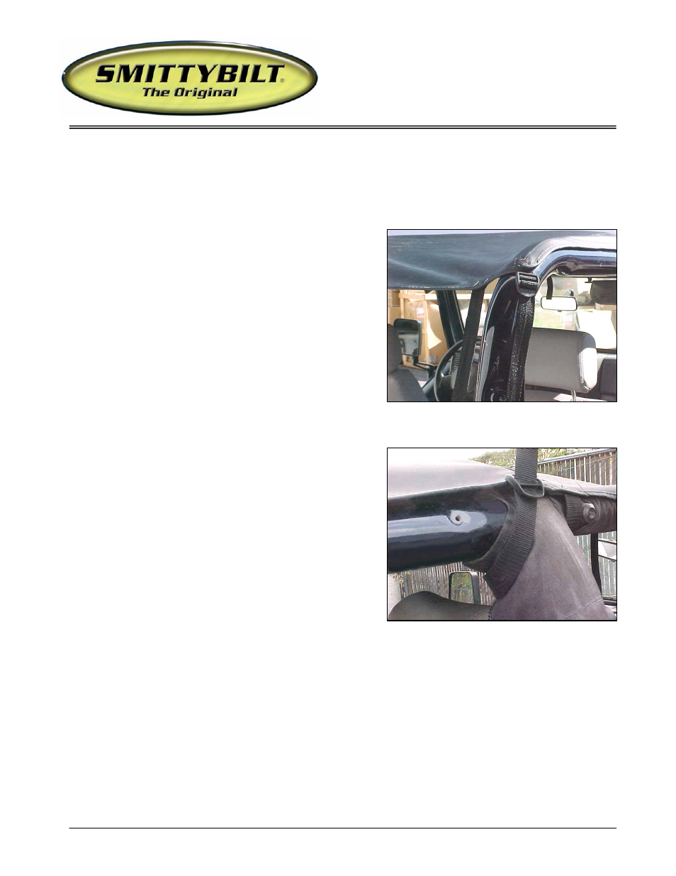 Installation instructions | Smittybilt 936xx Extended Top User Manual | Page 4 / 6