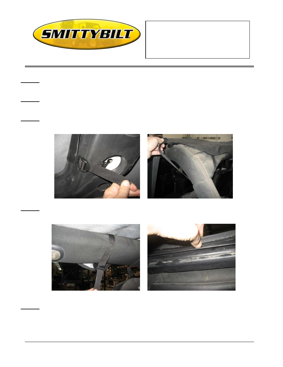 Installation instructions, Extended top | Smittybilt 941xx Extended Top User Manual | Page 2 / 3