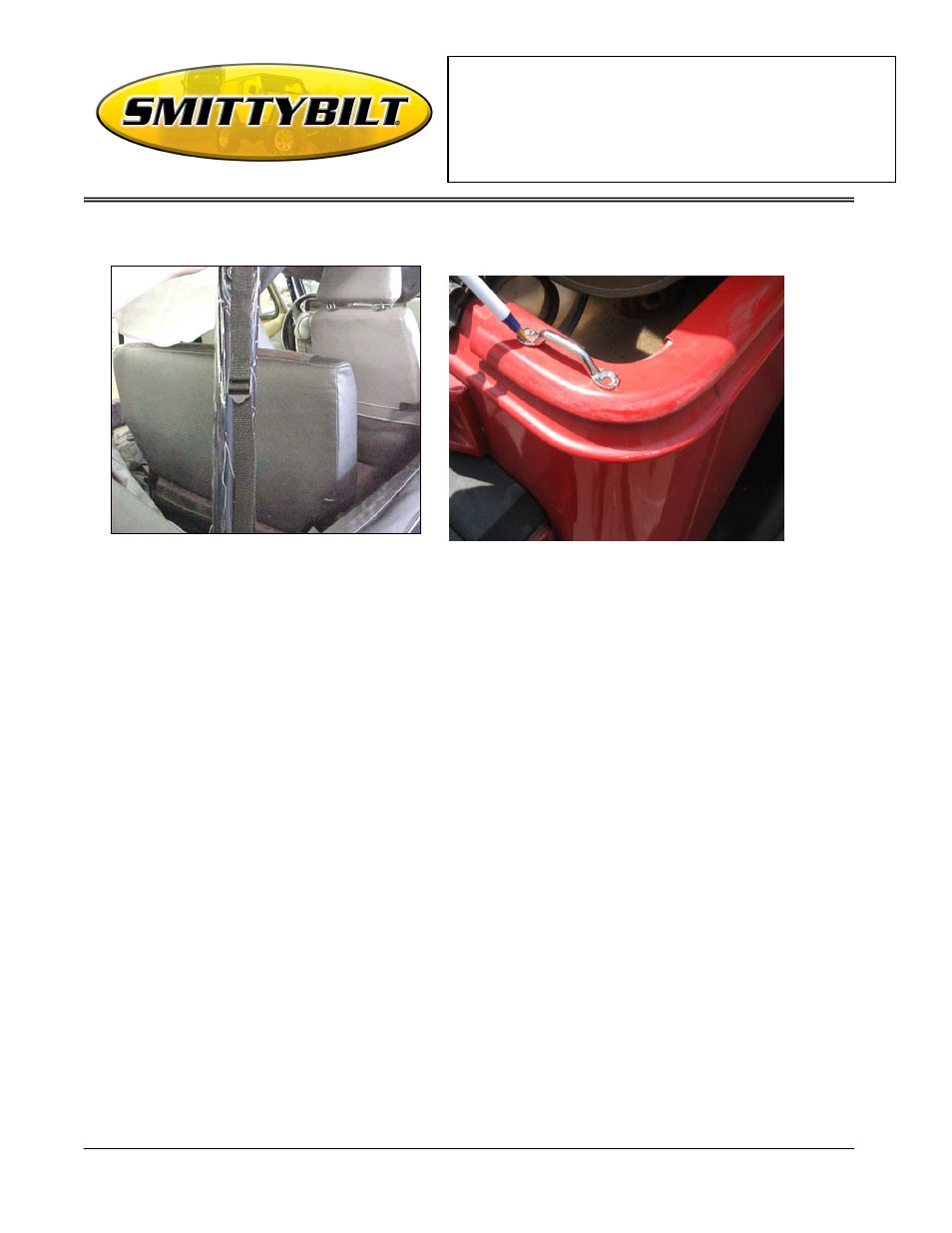Installation instructions | Smittybilt 90501 Standard Top User Manual | Page 2 / 4