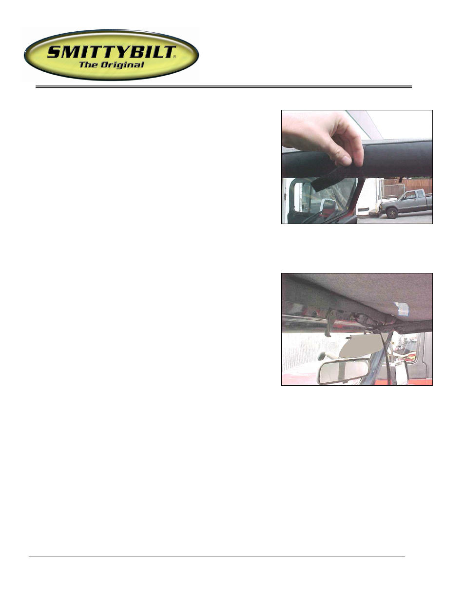 Installation instructions | Smittybilt 928xx Standard Top User Manual | Page 3 / 4