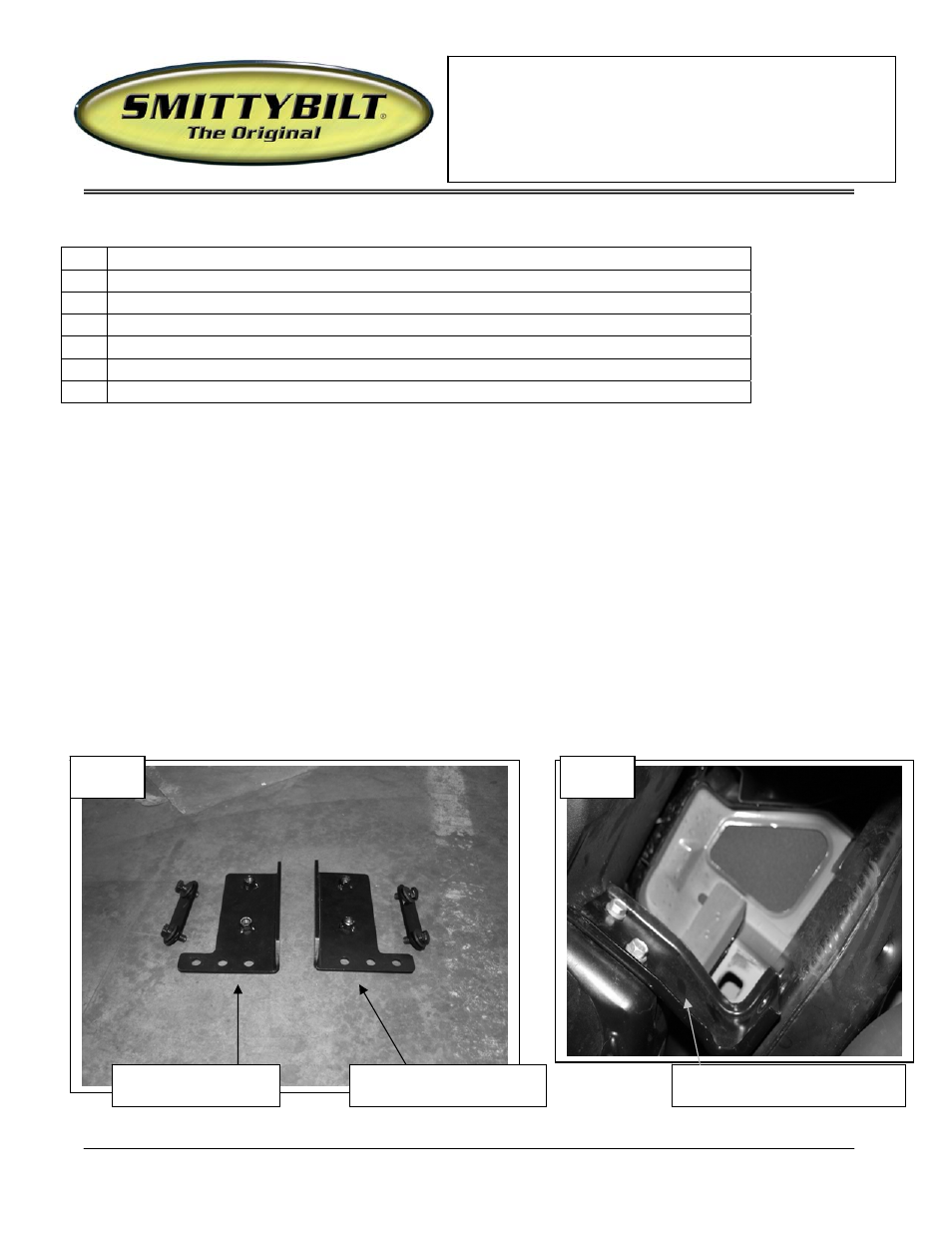 Smittybilt JB48-R REAR BUMPER User Manual | 3 pages