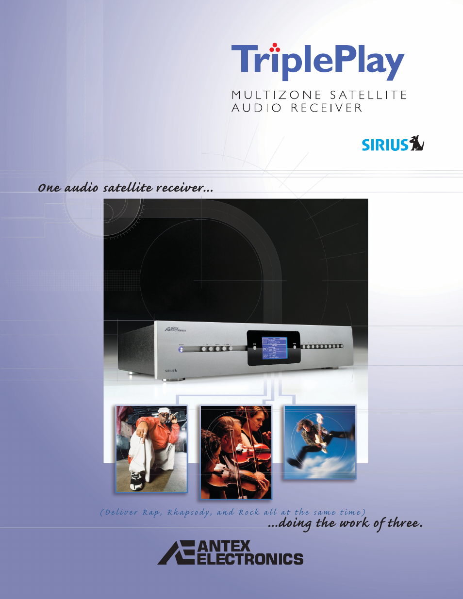 Antex electronic Sirius Satellite Receiver User Manual | 4 pages