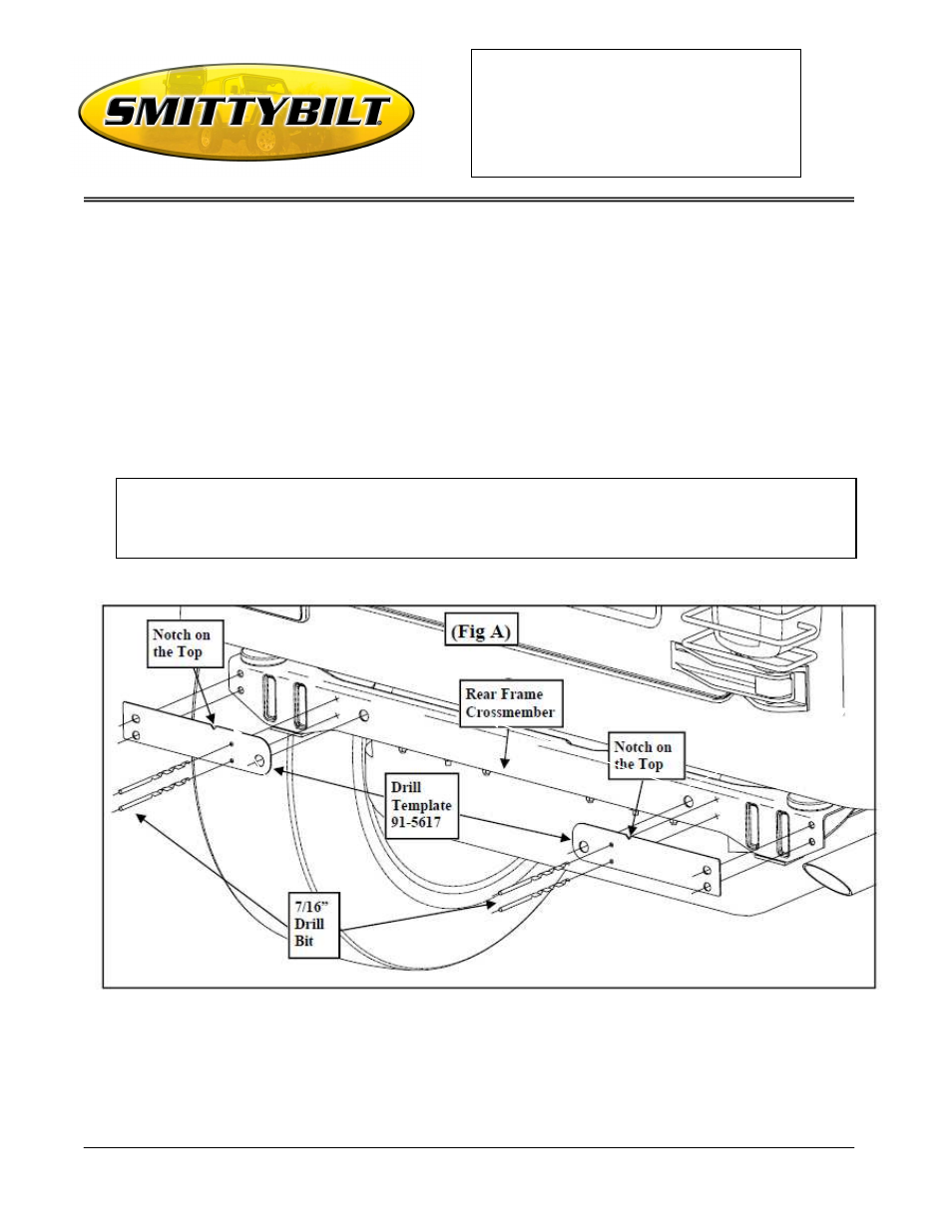 Smittybilt 76653 Rear Bumper User Manual | 1 page
