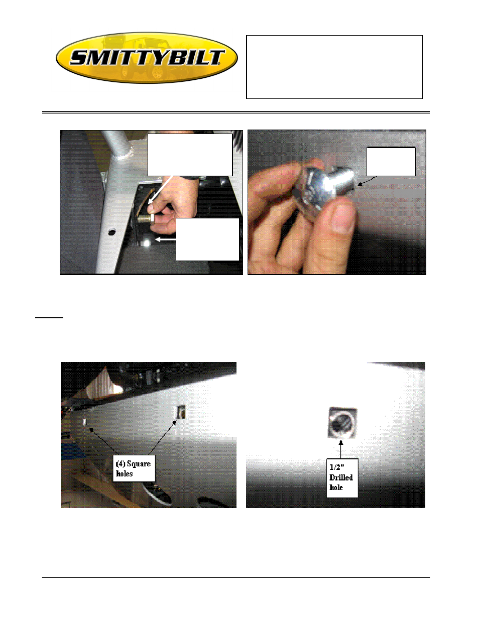 Installation instructions 07-09 jk front bumper | Smittybilt 76742 Front Bumper User Manual | Page 2 / 3