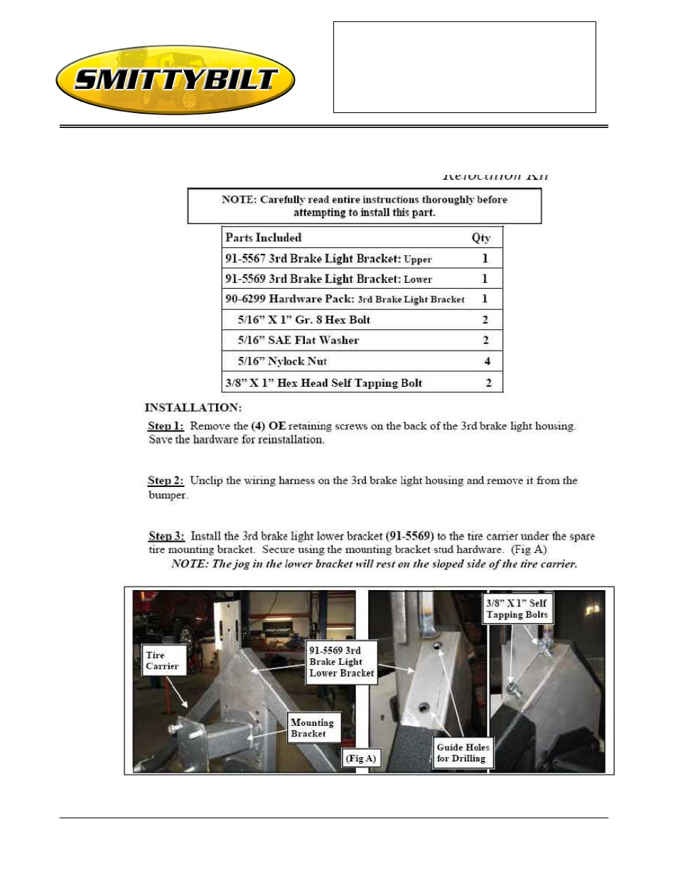 Smittybilt 76622 Rear Bumper User Manual | Page 7 / 13