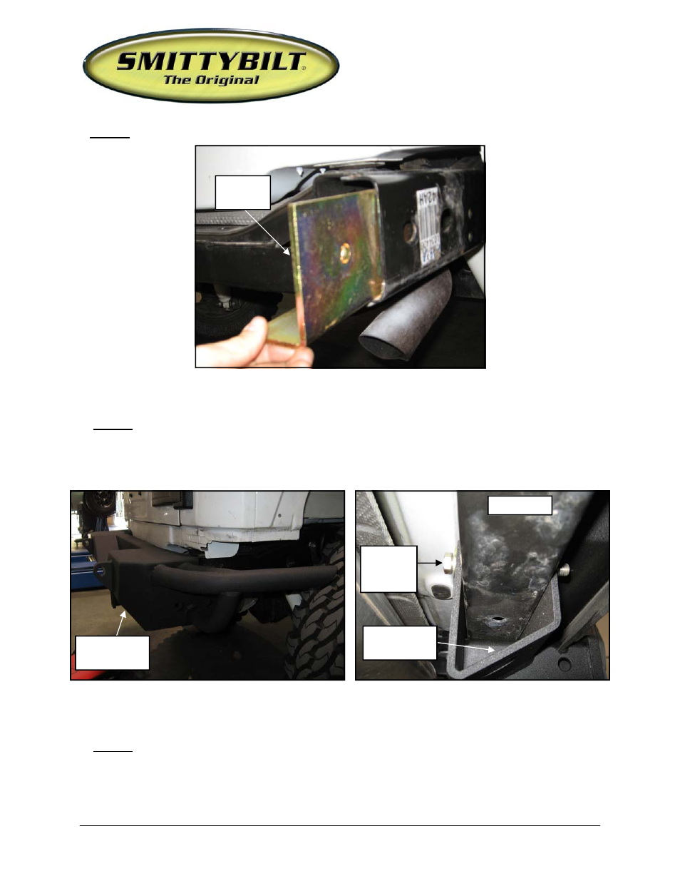 Installation instructions | Smittybilt SB76622 SRC Bumper User Manual | Page 2 / 6